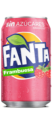 Fanta Frambuesa Sin Azucar Lata 330Ml