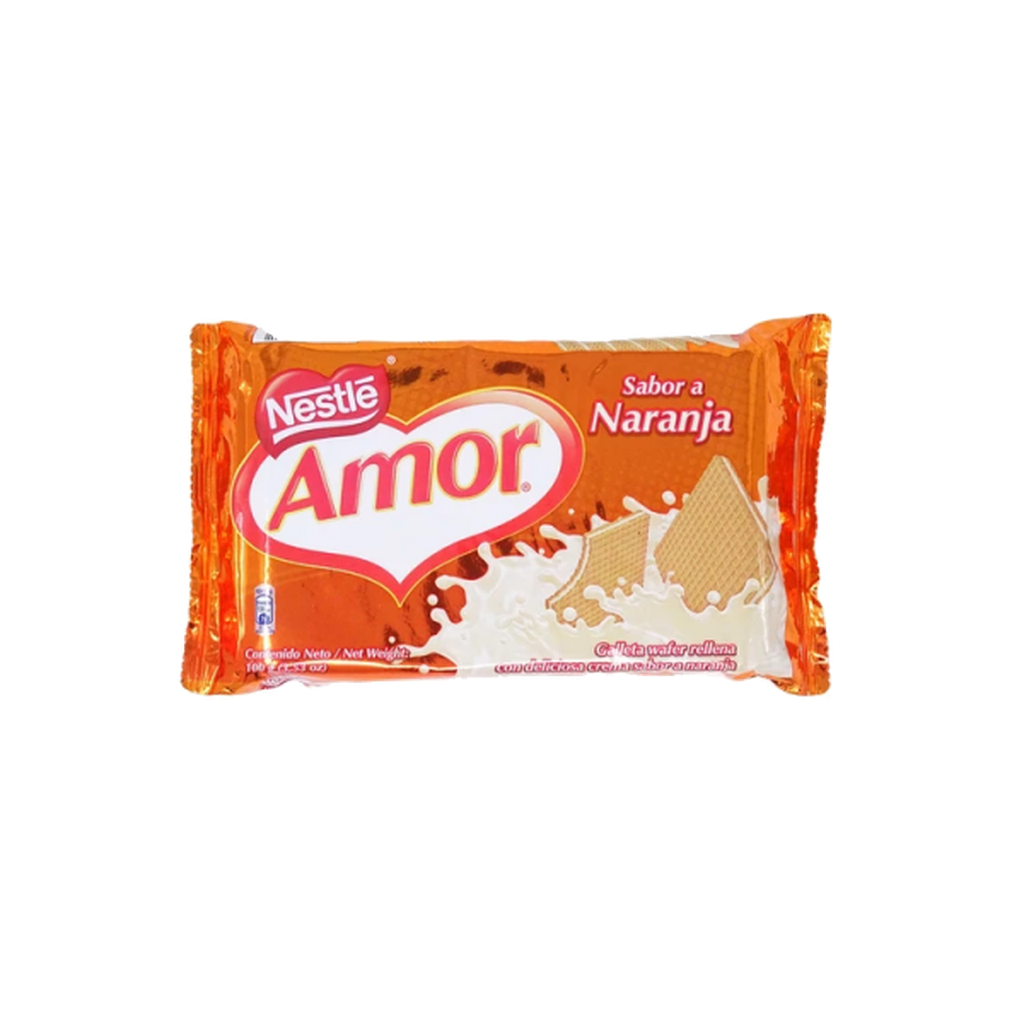 Galleta Amor Wafer Naranja 100Gr