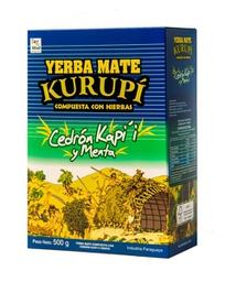 [VD-1499] Yerba Mate Kurupi Cedron Kapi Menta 500Gr